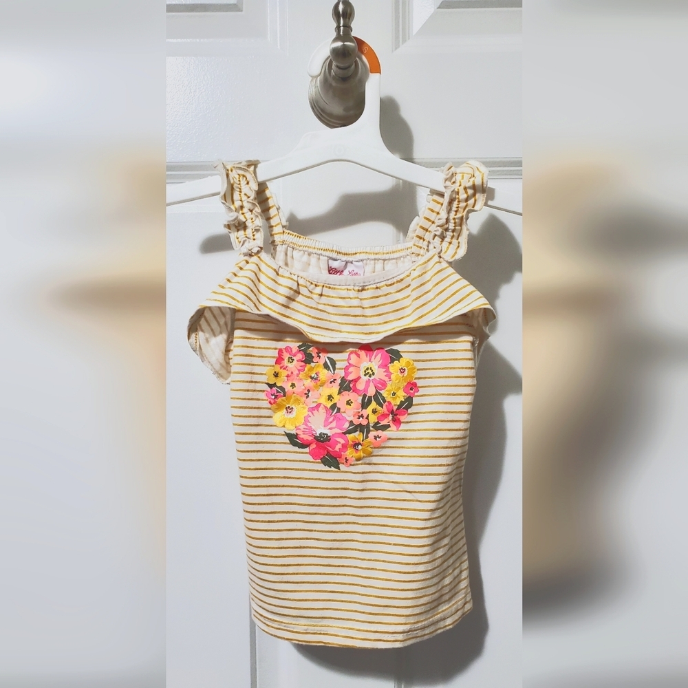 Girls floral print tank top